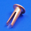 Bifurcated copper split rivet