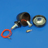 Side lamp LD109 pattern (round base) - Gloss black powder coat finish