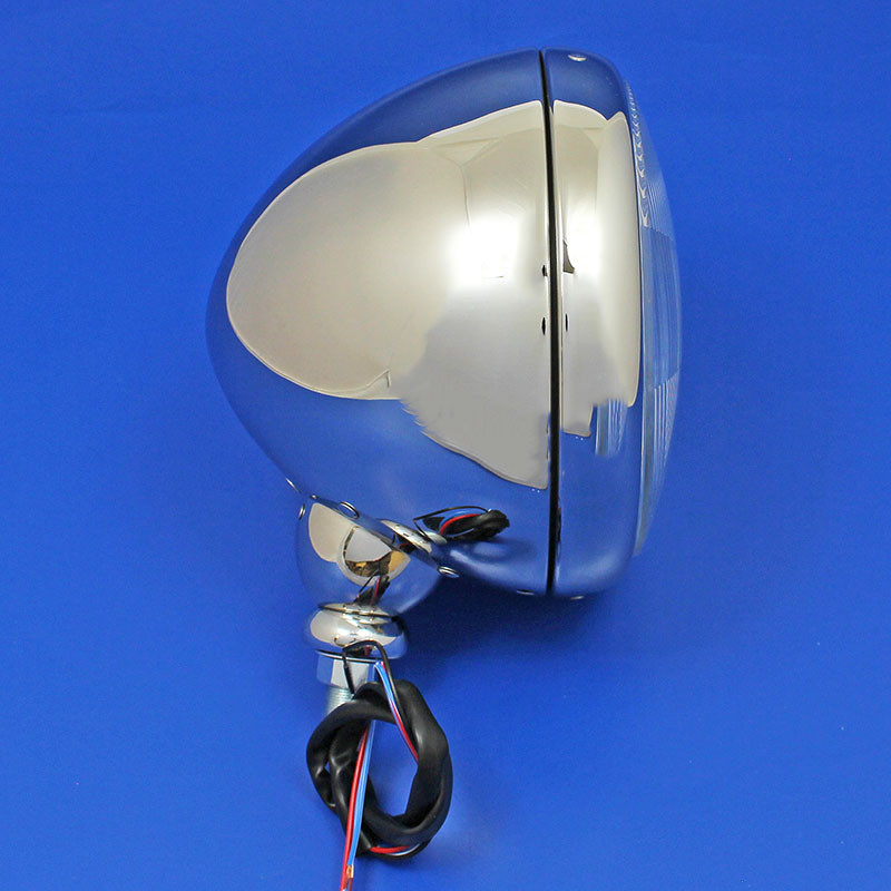 Headlamp unit - polished stainless steel - 7"