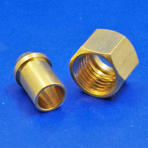Solder type nut and nipple