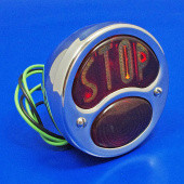 1250RST: 'Duolamp' rear lamp - Polished stainless steel, red/red main 'STOP' lens, NO side lens from £57.04 each