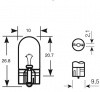 6 Volt 5 Watt WEDGE T10 capless side light auto bulb
