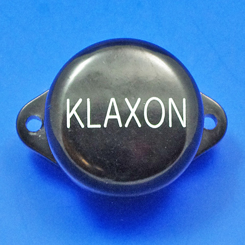 Horn button flange mounted - engraved 'Klaxon'
