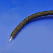 611-blk: HT ignition cable - Cotton Braided with copper core - black from £6.05 metre