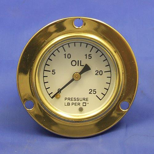 Oil Pressure Gauge - calibrated 0-25lb/sq in