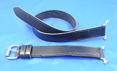 Leather bonnet strap - Two part