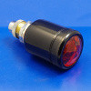 Rear lamp equivalent to Lucas L582 model with glass prismatic lens