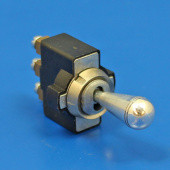 30033: Toggle type indicator switch - Aluminium knob, On/Off/On from £7.30 each