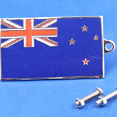 591NZ: Enamel nationality flag badge / plaque New Zealand from £11.16 each
