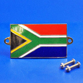 591RSA: Enamel nationality flag badge / plaque South Africa from £11.16 each