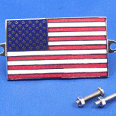 591USA: Enamel nationality flag badge / plaque United States of America from £11.16 each