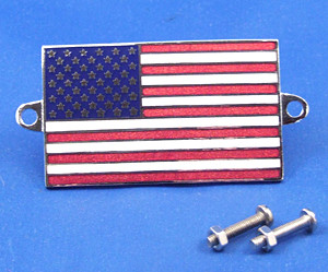 Enamel nationality flag badge / plaque United States of America