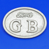 Cast GB plate with Ford script