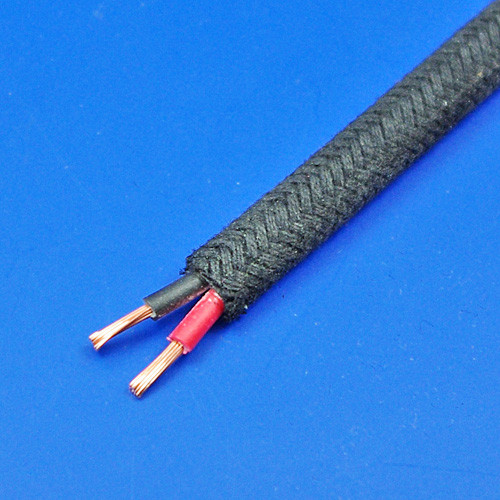 Cotton braid cable - Twin 8 amp capacity
