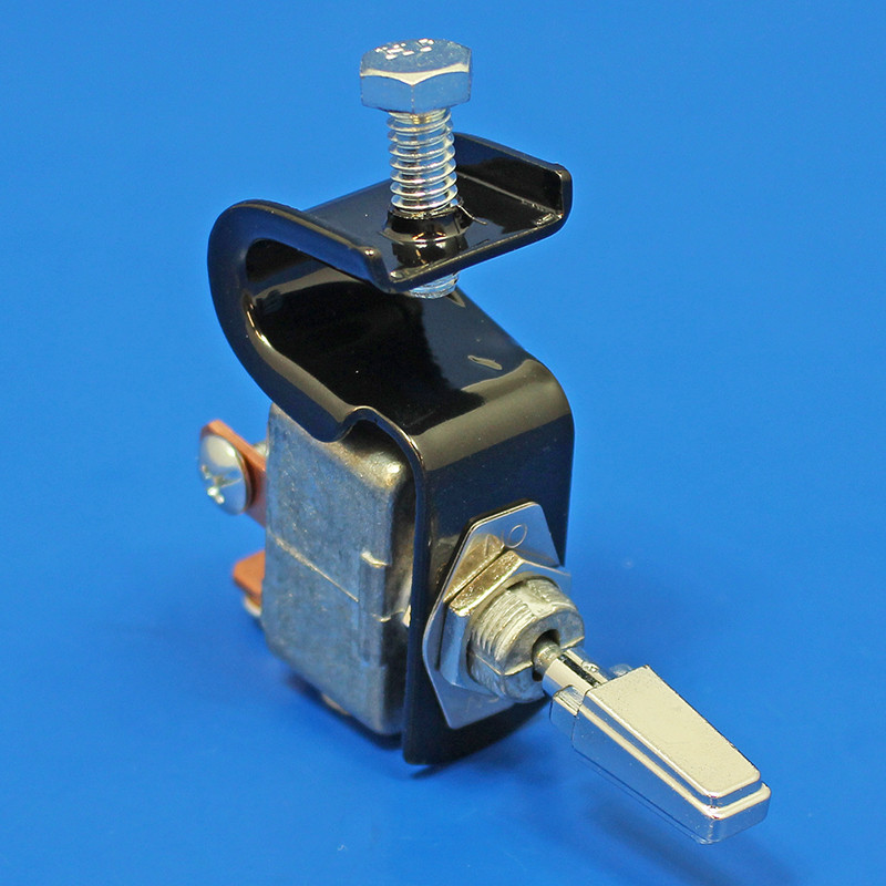 Heavy Duty Vintage Clamp-On Dash Switch, On-Off-On