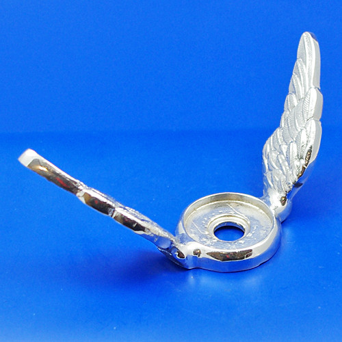 Motometer/Calormeter wings - Small raised wings, chrome