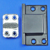Door wedge and silencer - Spring metal/rubber buffer