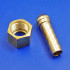 1/4" BSP female nut with barbed hose fitting for 5/16" ID pipe