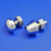 Bonnet stud - Shallow or deep, plated brass, 1/4" Whitworth