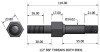 Chassis mounting bolt - 1/2" BSF, 17mm long hex section