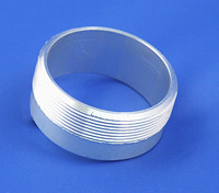Filler cap adapter neck - Aluminium, thread 2" x 18 TPI