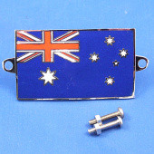 591AU: Enamel nationality flag badge / plaque Australia from £11.16 each
