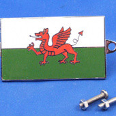 591W: Enamel nationality flag badge / plaque Wales from £11.16 each