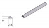 Aluminium strip 13mm half round