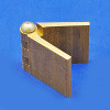 Brass door hinge