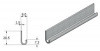 Aluminium strip gutter - J patten