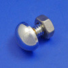 Bonnet stud - Shallow or deep, plated brass, 1/4" Whitworth