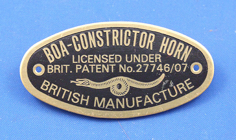 Boa-Constrictor Horn plaque