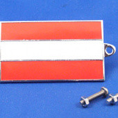 591AT: Enamel nationality flag badge / plaque Austria from £11.16 each