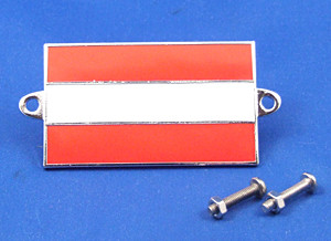 Enamel nationality flag badge / plaque Austria
