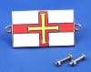 Enamel nationality flag badge / plaque Guernsey