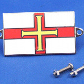 591GG: Enamel nationality flag badge / plaque Guernsey from £11.16 each