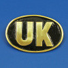 Oval UK Plaque - Polished Brass