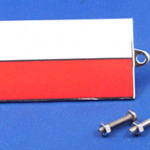 591PL: Enamel nationality flag badge / plaque Poland from £11.16 each