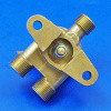 Three way changeover tap - 3/8" BSP male threads