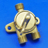 Three way changeover tap - 3/8" BSP male threads