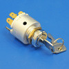 Ignition switch panel mounted 4 key position, Auxiliary (left), Off, Ignition and Start as 34680