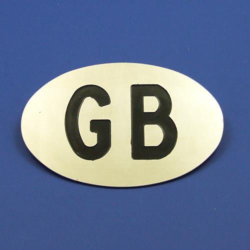 GB plaque - Engraved aluminium 190mm x 110mm