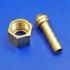 1/4" BSP female nut with barbed hose fitting for 1/4" ID pipe