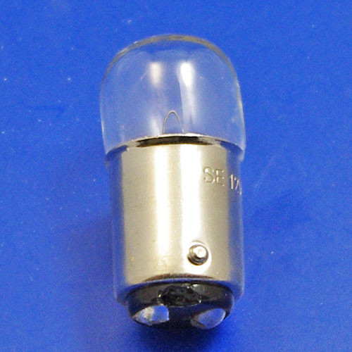 12 volt double contact SBC BA15D 5 watt auto bulb