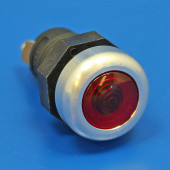 CA1235R: Panel mounted warning light - RED, with alloy rim from £5.85 each