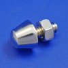 Bonnet stud - Shallow or deep, plated brass, 1/4" Whitworth
