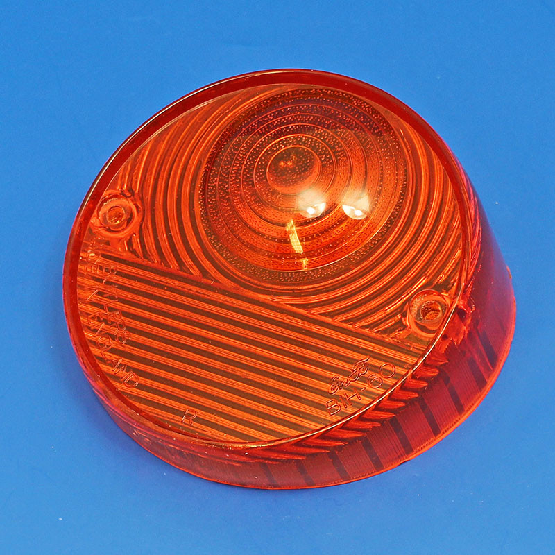 Right hand rear flasher lens, Amber.