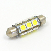 B253LEDW-A: White 6V LED Festoon lamp - 11x39mm FESTOON fitting from £3.99 each