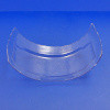 Rear lamp clear side lens for 776 (Lucas ST38 or 'Pork Pie') type lamp