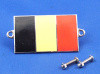Enamel nationality flag badge / plaque Belgium